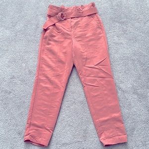 Belted high rise pant